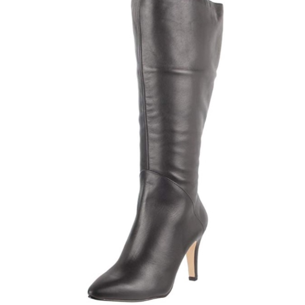 Hommerson Black Side Zipper Headed Boots Size 8.5